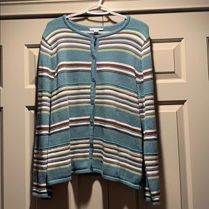 Pendleton NWOT Striped Button Up Sweater